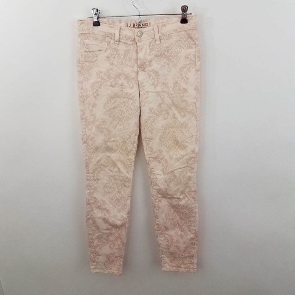 J Brand Womens Jeans 27 Capri Romantic Pink Lace